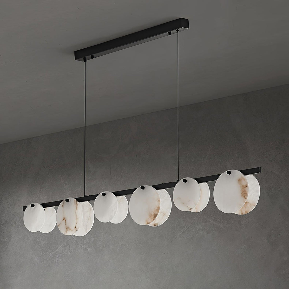 Barrowden Alabaster Pendant Light-Moonnatur