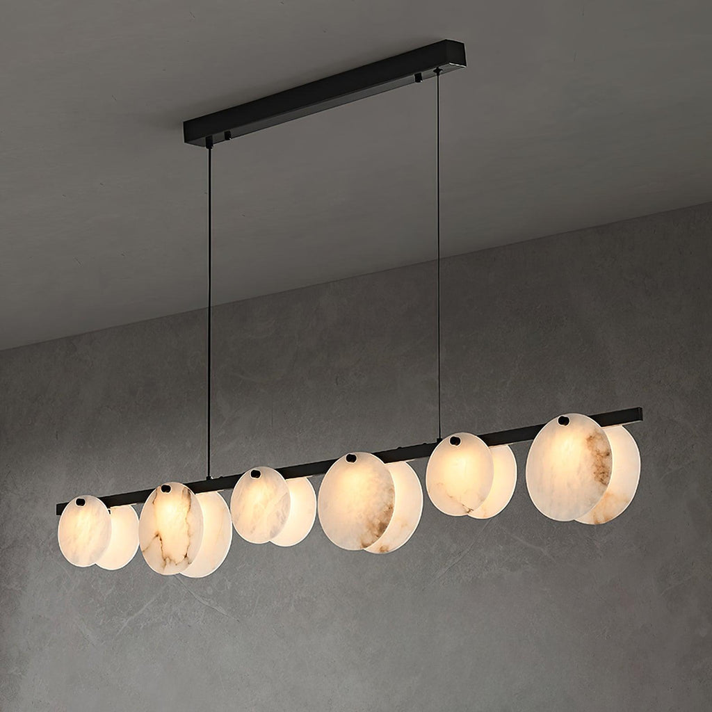 Barrowden Alabaster Pendant Light-Moonnatur