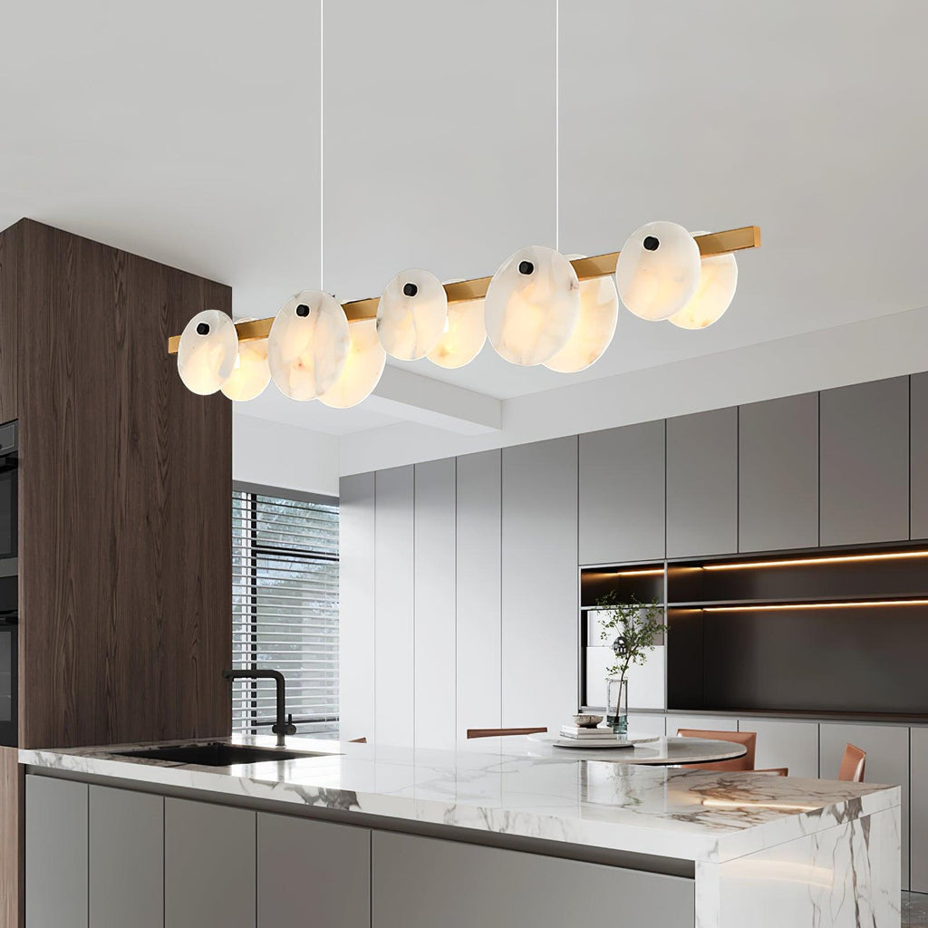 Barrowden Alabaster Pendant Light-Moonnatur