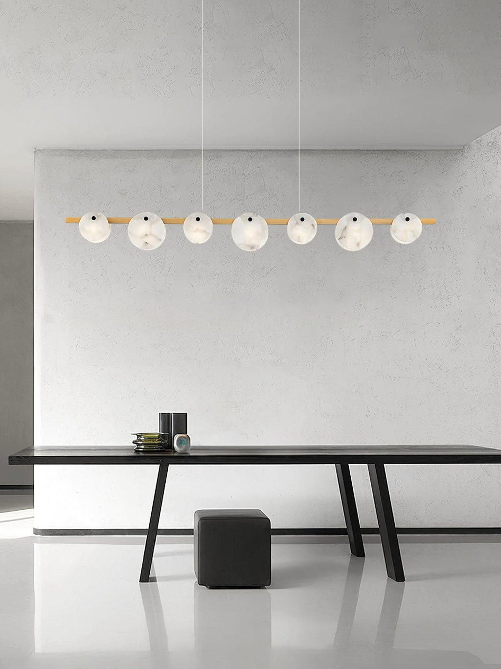 Barrowden Alabaster Pendant Light-Moonnatur