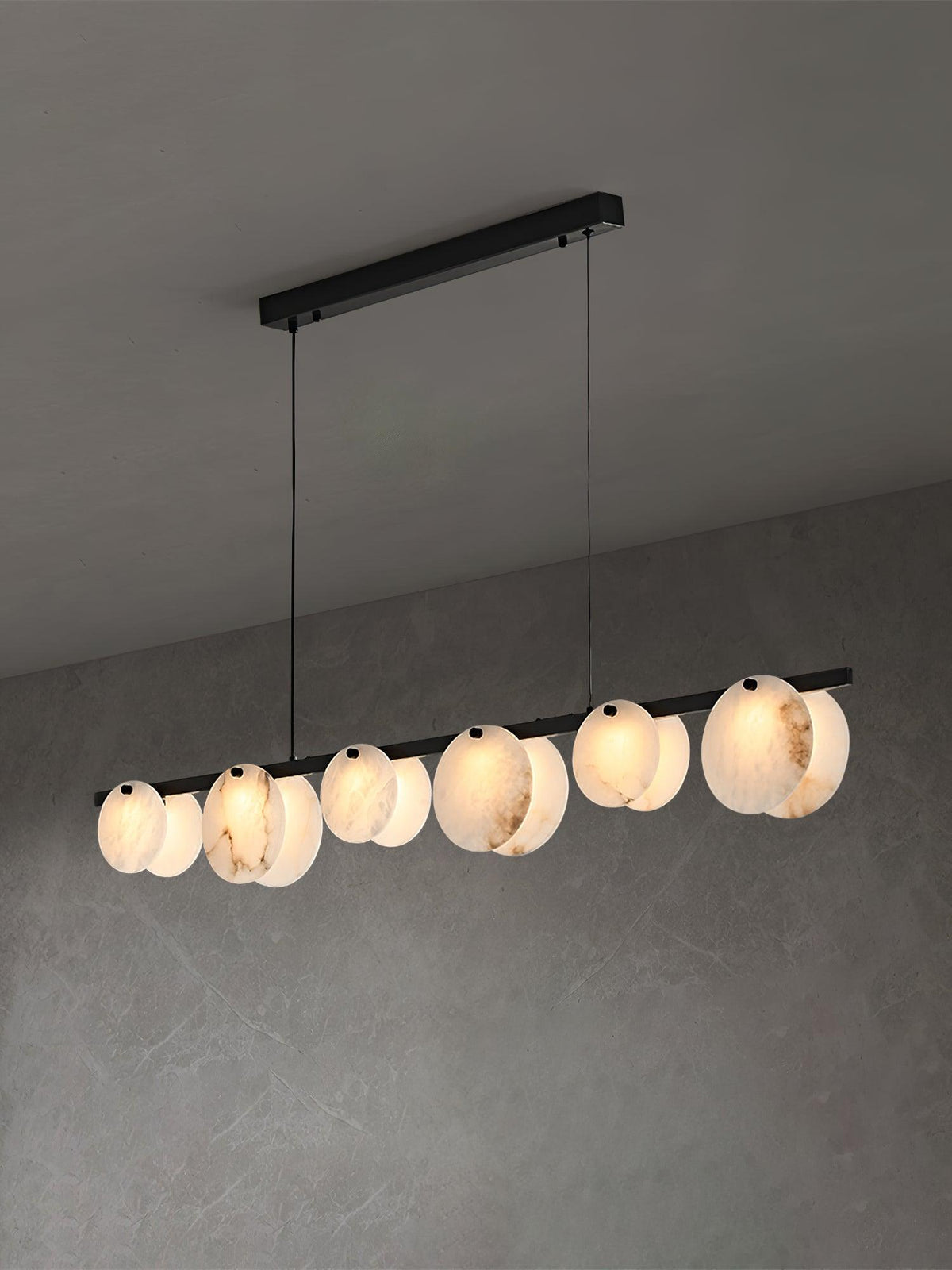 Barrowden Alabaster Pendant Light-Moonnatur