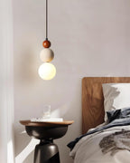 Ainsgrove Travertine Pendant Light-Moonnatur