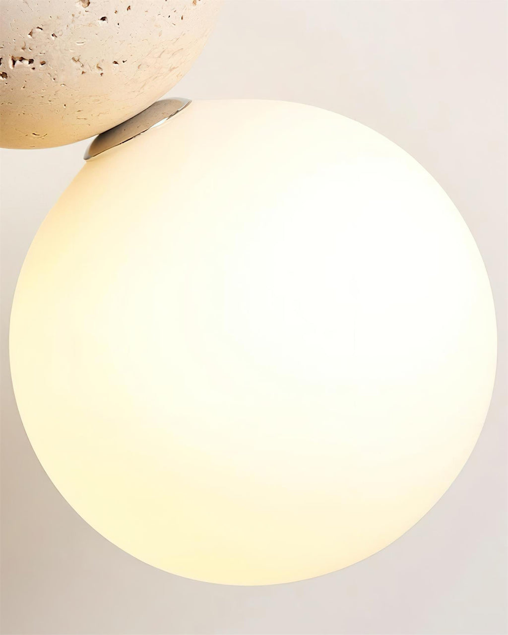 Ainsgrove Travertine Pendant Light-Moonnatur