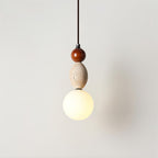 Ainsgrove Travertine Pendant Light-Moonnatur