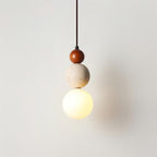 Ainsgrove Travertine Pendant Light-Moonnatur