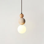 Ainsgrove Travertine Pendant Light-Moonnatur