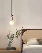 Ainsgrove Travertine Pendant Light-Moonnatur