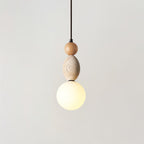 Ainsgrove Travertine Pendant Light-Moonnatur