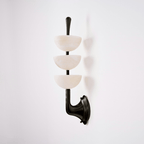 Fendelenelle Alabaster Wall Light-Moonnatur
