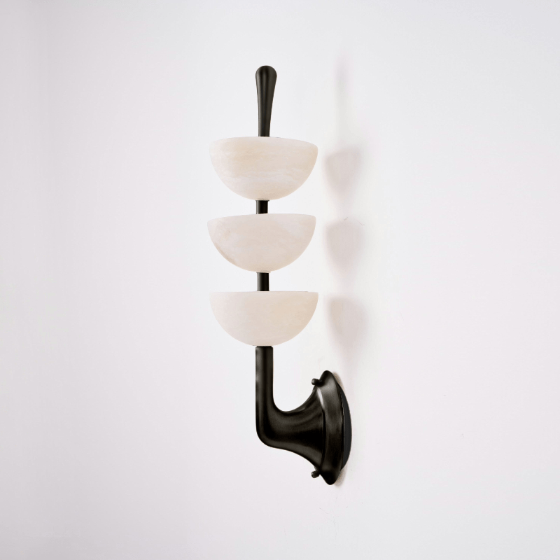 Fendelenelle Alabaster Wall Light-Moonnatur