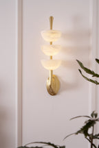 Fendelenelle Alabaster Wall Light-Moonnatur