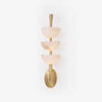 Fendelenelle Alabaster Wall Light-Moonnatur