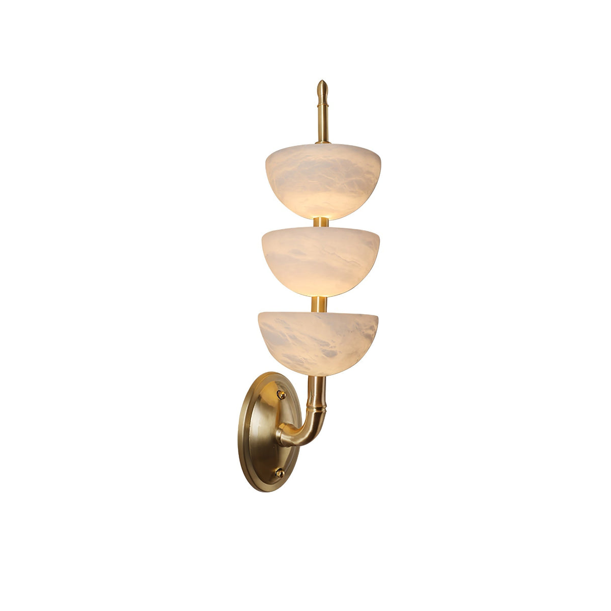 Fendelenelle Alabaster Wall Light-Moonnatur