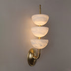 Fendelenelle Alabaster Wall Light-Moonnatur