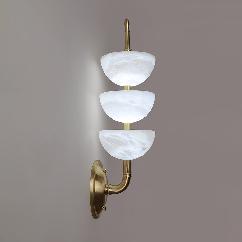 Fendelenelle Alabaster Wall Light-Moonnatur