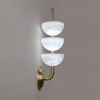 Fendelenelle Alabaster Wall Light-Moonnatur