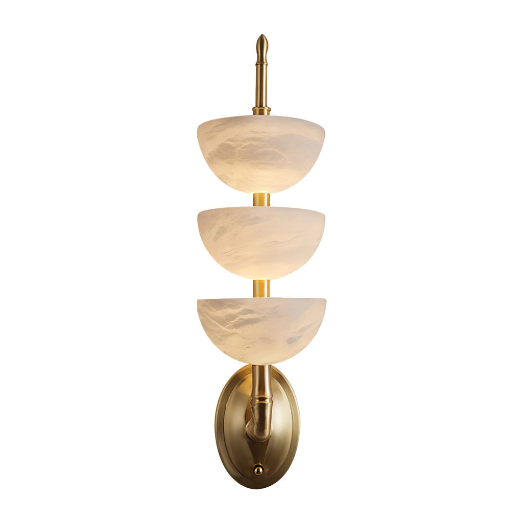 Fendelenelle Alabaster Wall Light-Moonnatur