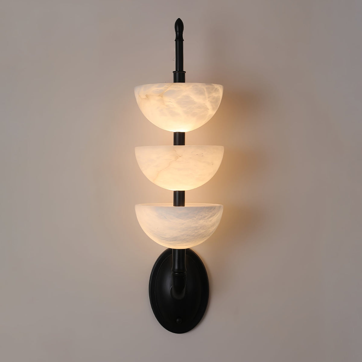 Fendelenelle Alabaster Wall Light-Moonnatur
