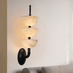 Fendelenelle Alabaster Wall Light-Moonnatur