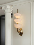 Fendelenelle Alabaster Wall Light-Moonnatur