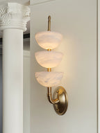 Fendelenelle Alabaster Wall Light-Moonnatur