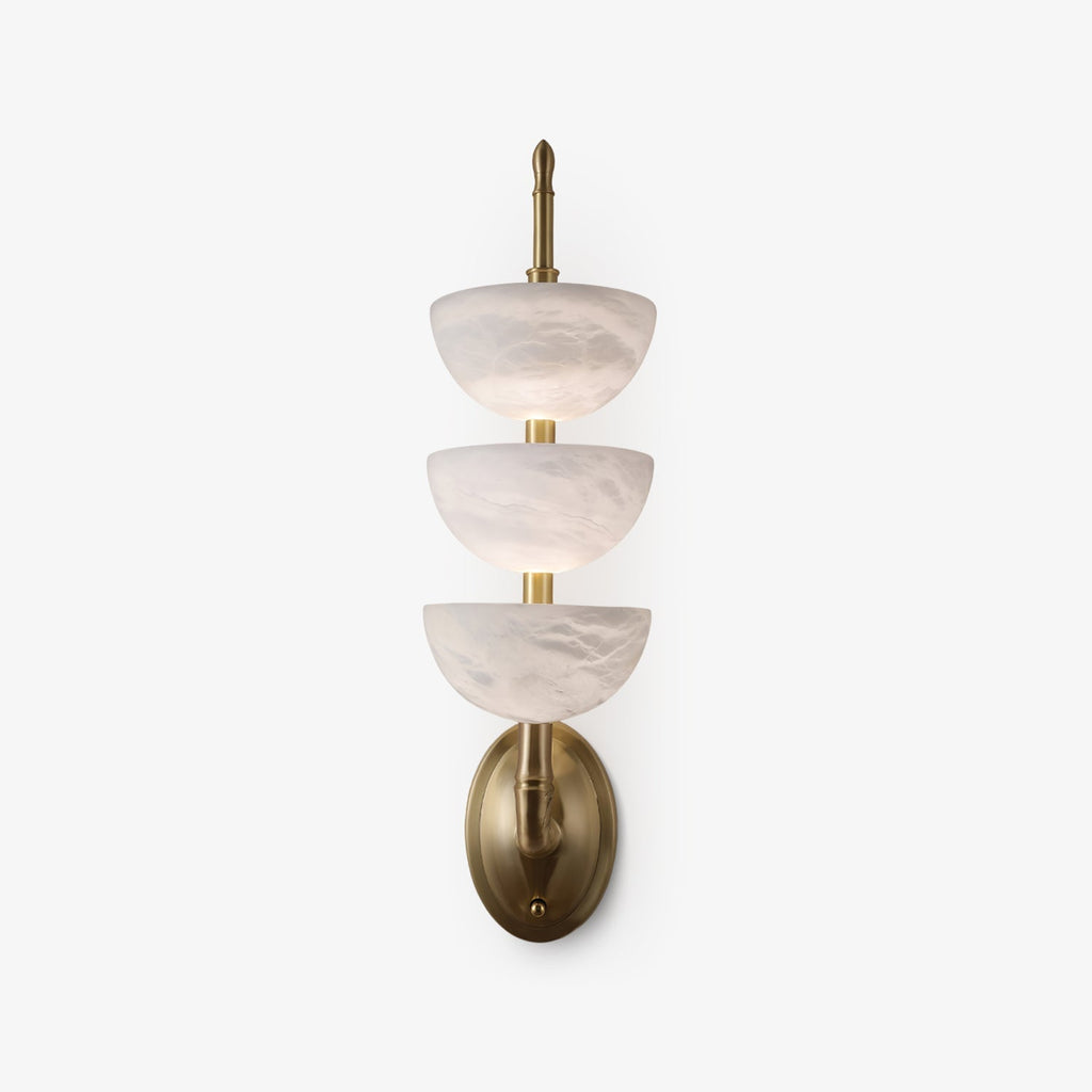 Fendelenelle Alabaster Wall Light-Moonnatur