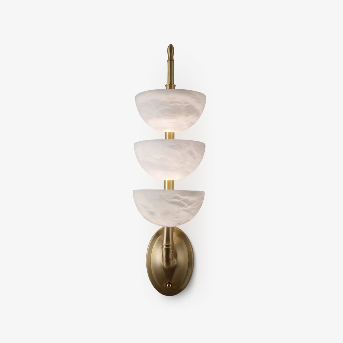 Fendelenelle Alabaster Wall Light-Moonnatur
