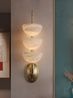 Fendelenelle Alabaster Wall Light-Moonnatur