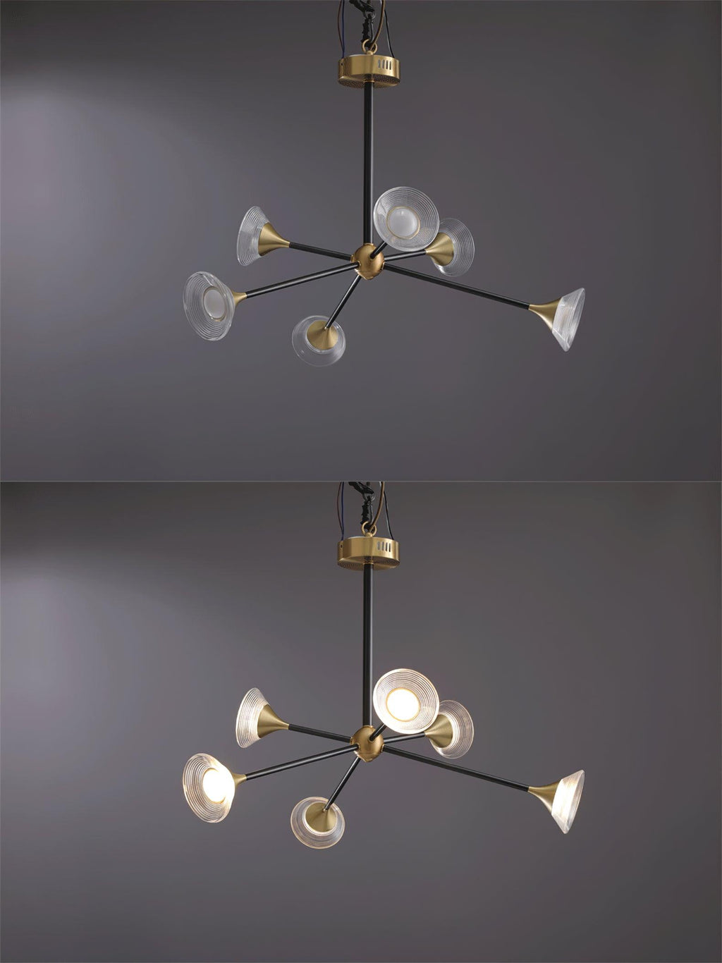 Kesterford Acrylic Chandelier-Moonnatur