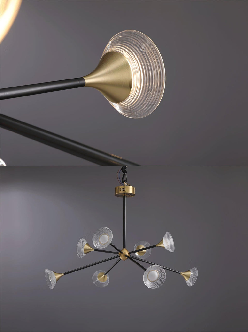 Kesterford Acrylic Chandelier-Moonnatur