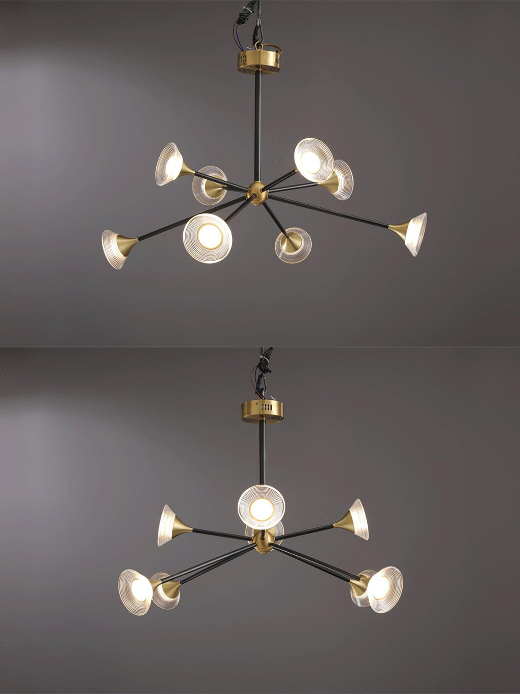 Kesterford Acrylic Chandelier-Moonnatur