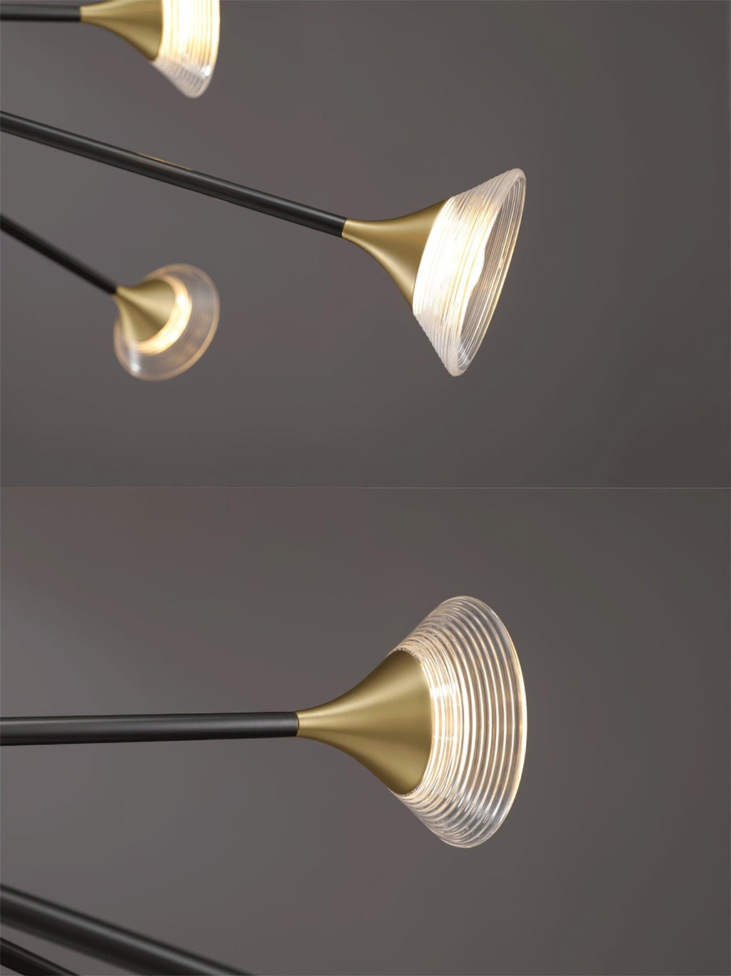 Kesterford Acrylic Chandelier-Moonnatur