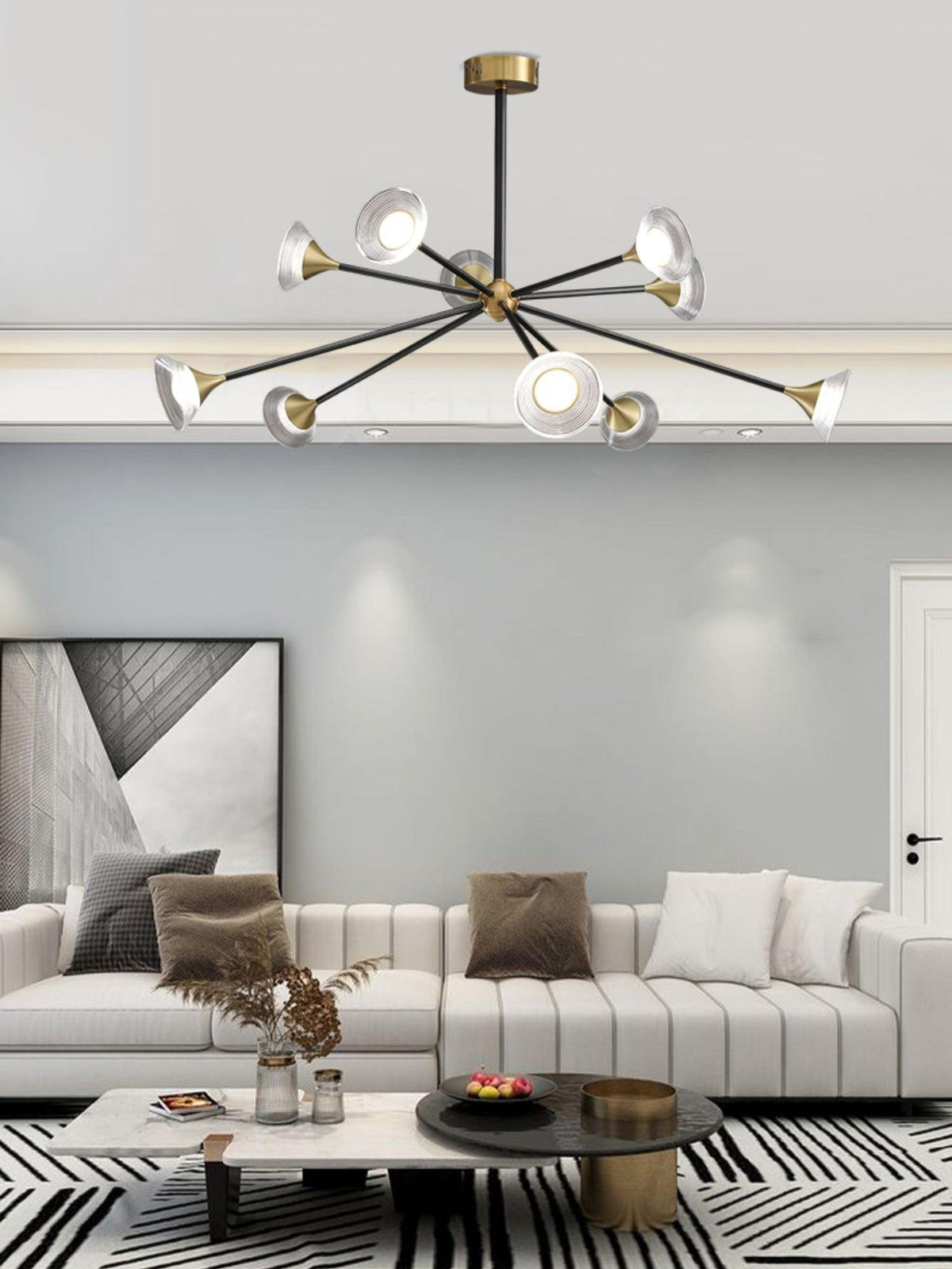 Kesterford Acrylic Chandelier-Moonnatur