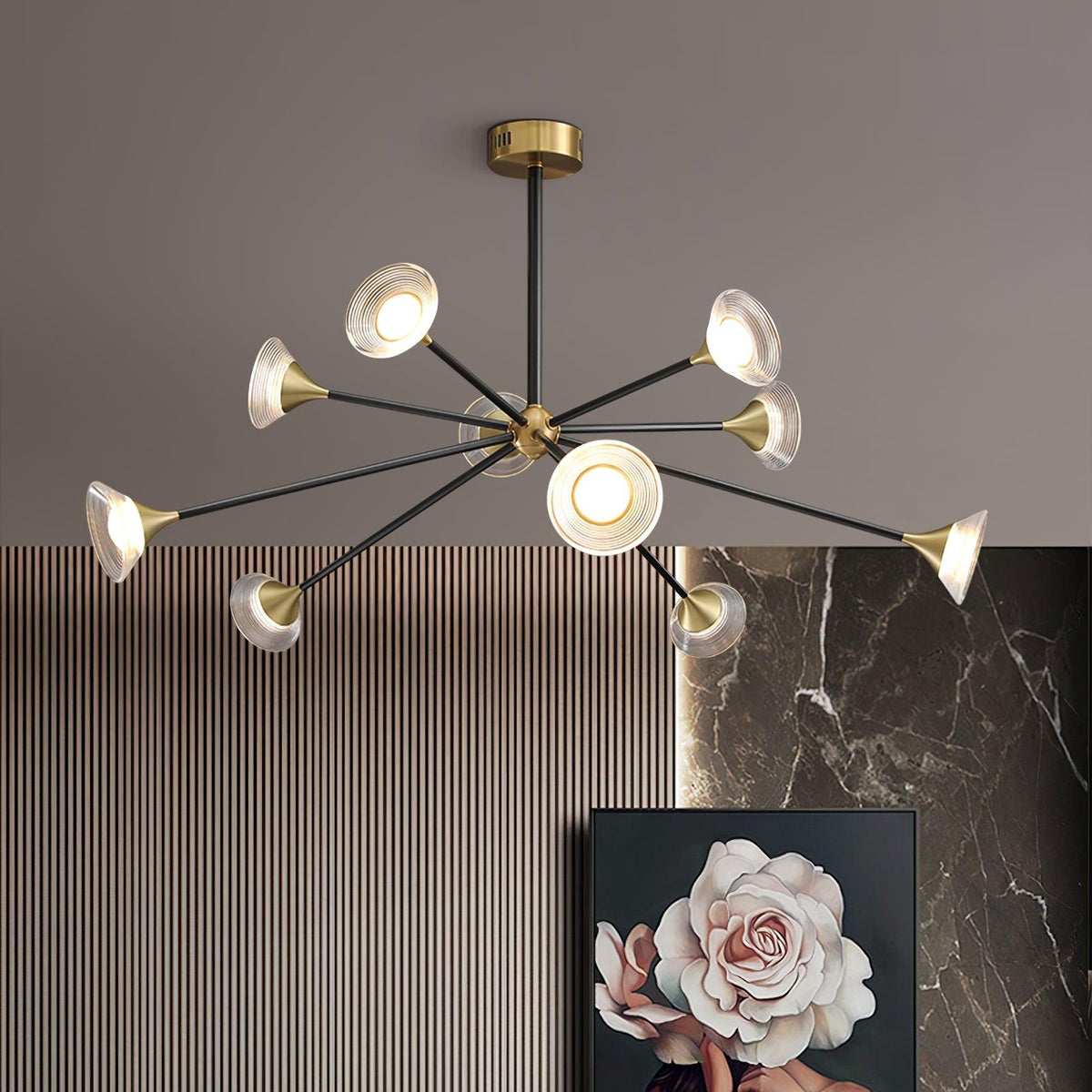 Kesterford Acrylic Chandelier-Moonnatur