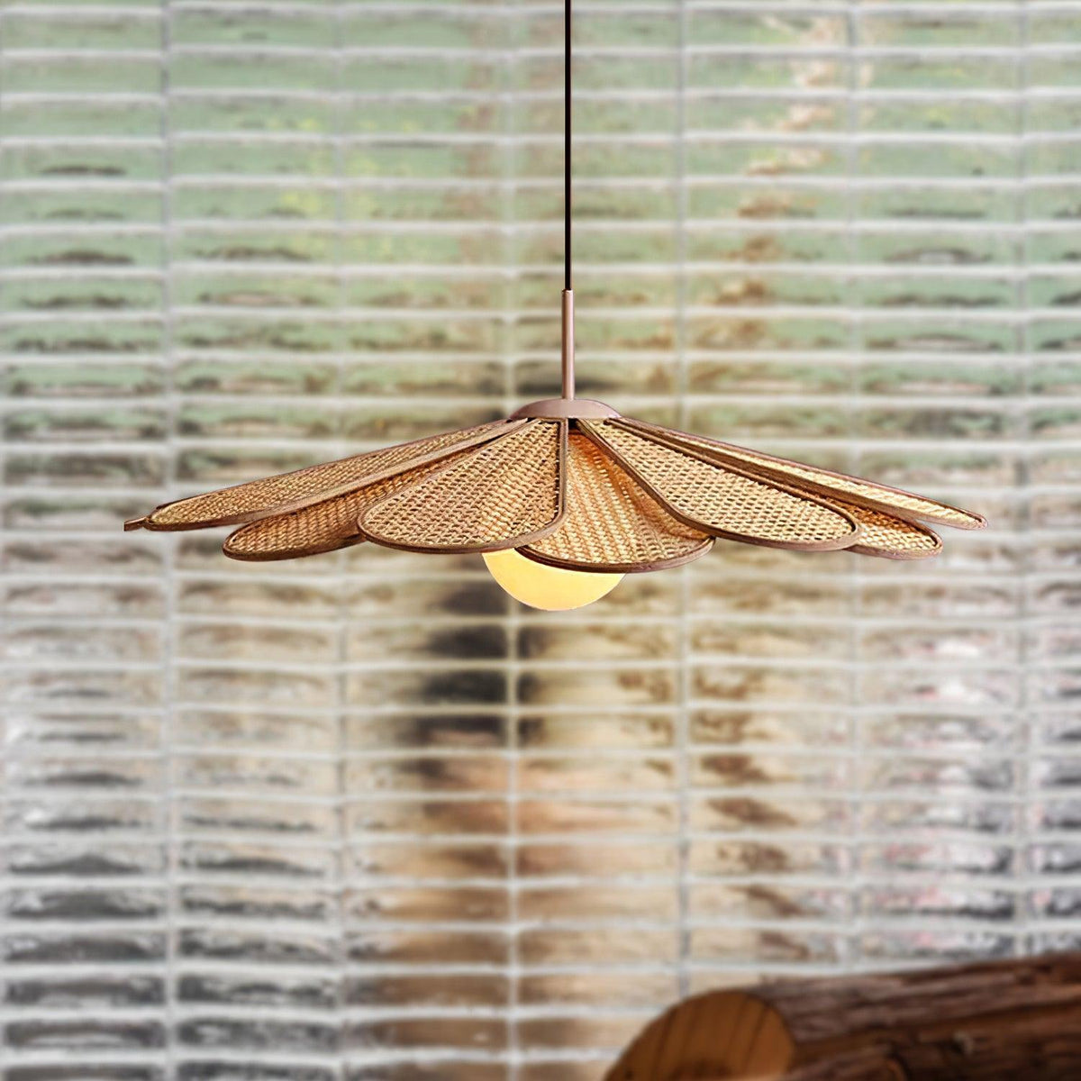 Lindelelle Rattan Pendant Light-Moonnatur