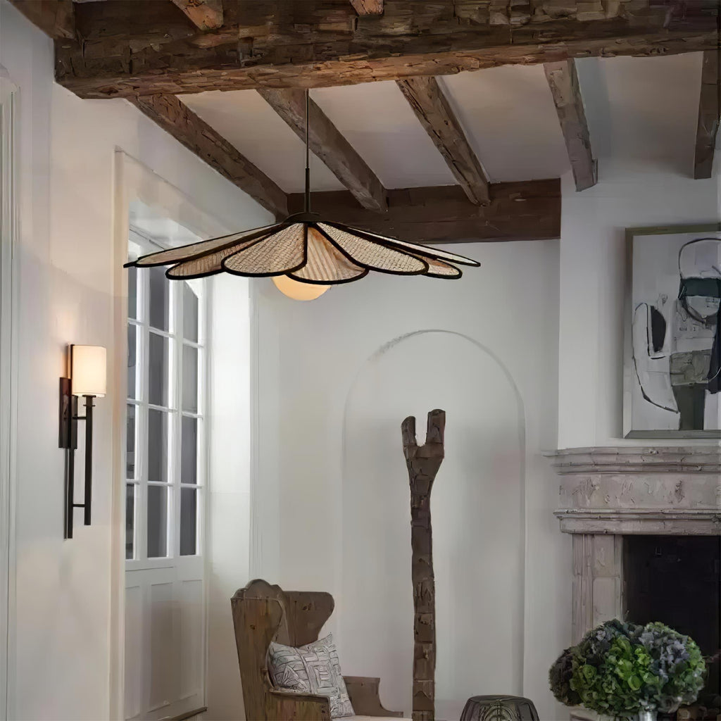 Lindelelle Rattan Pendant Light-Moonnatur