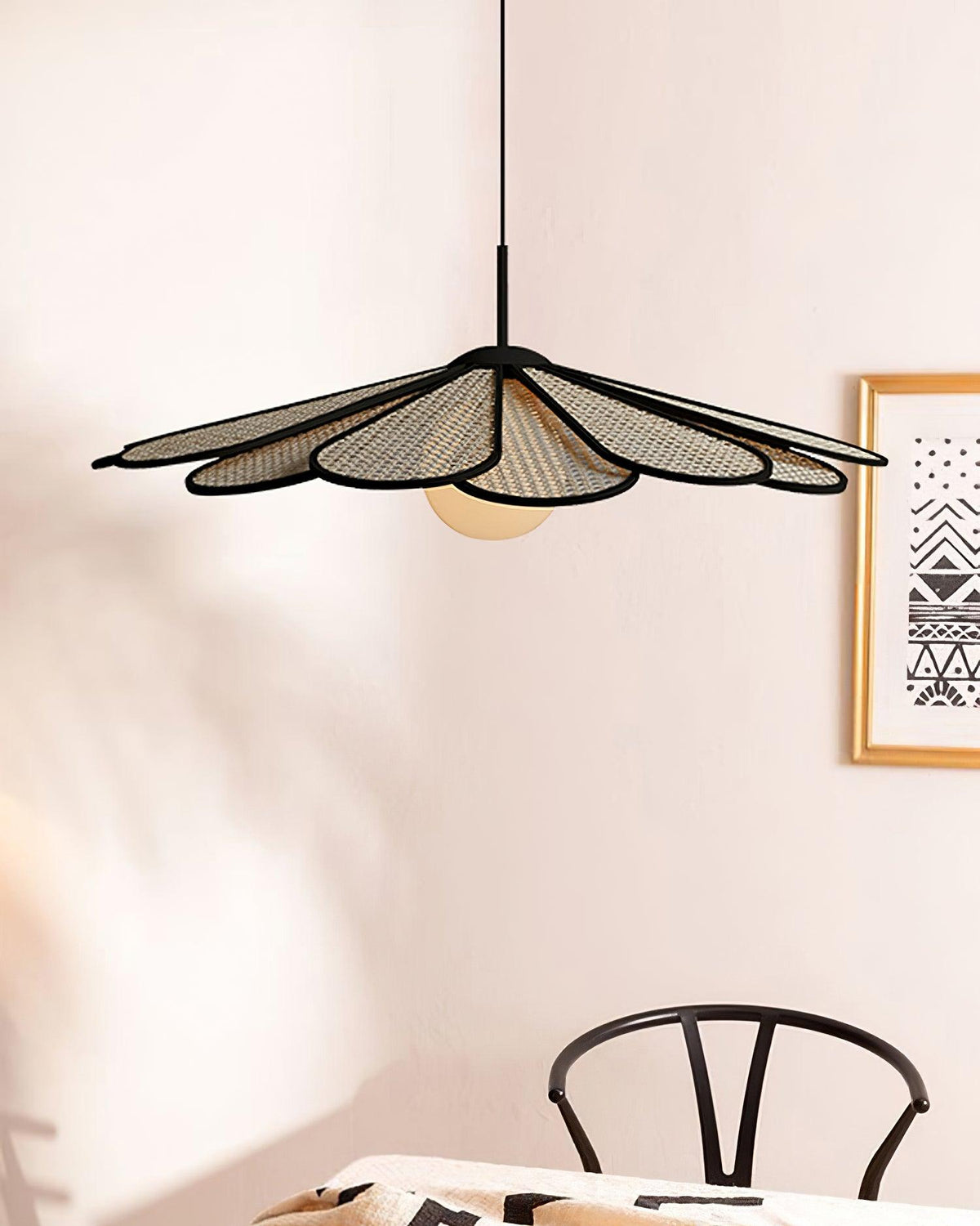 Lindelelle Rattan Pendant Light-Moonnatur