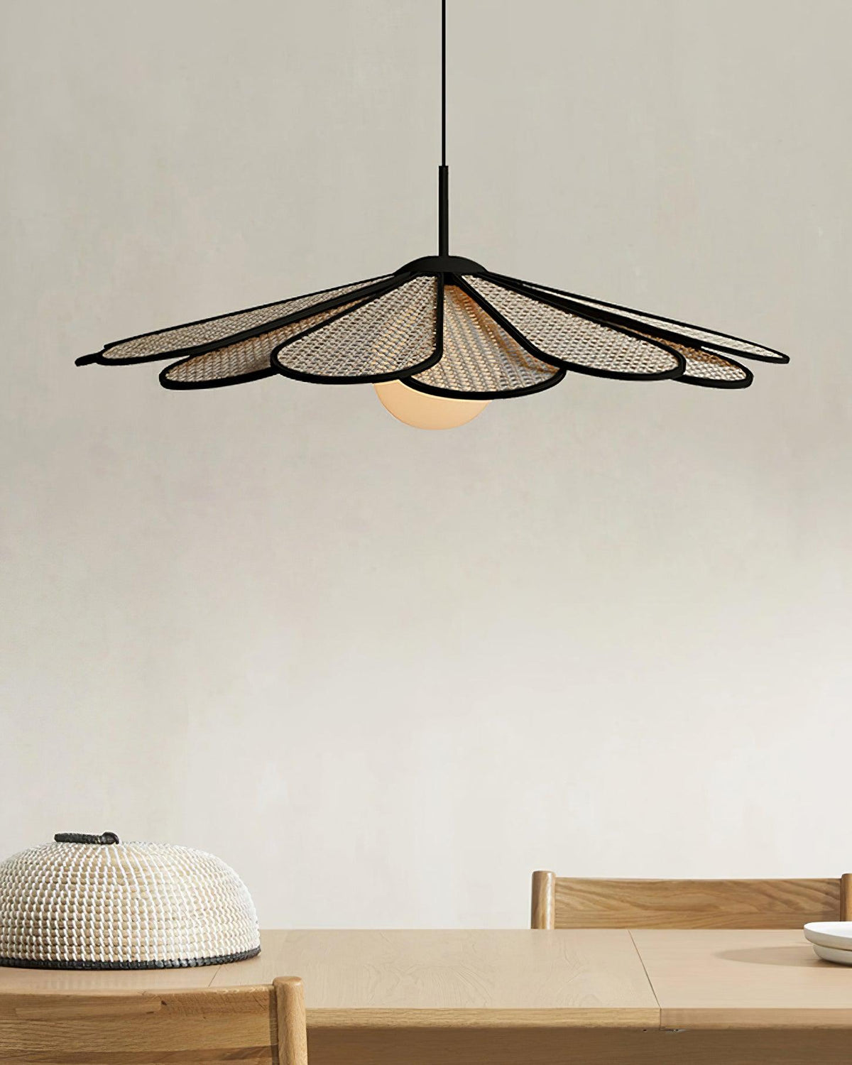 Lindelelle Rattan Pendant Light-Moonnatur