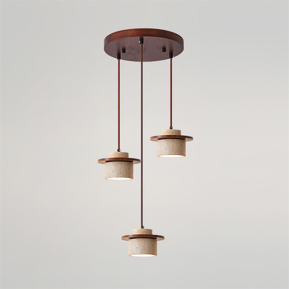 Woldenwren Travertine Pendant Light-Moonnatur