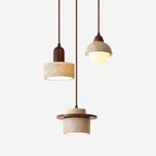 Woldenwren Travertine Pendant Light-Moonnatur