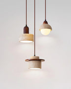 Woldenwren Travertine Pendant Light-Moonnatur