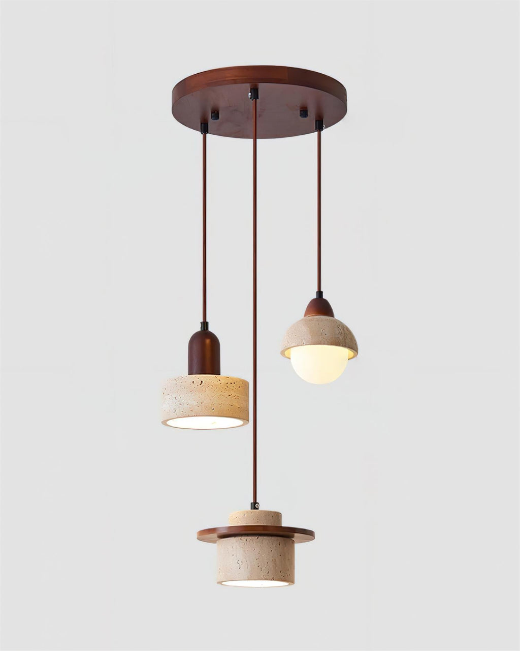 Woldenwren Travertine Pendant Light-Moonnatur