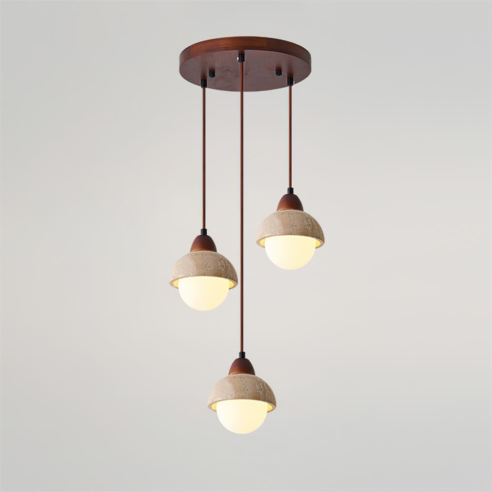 Woldenwren Travertine Pendant Light-Moonnatur