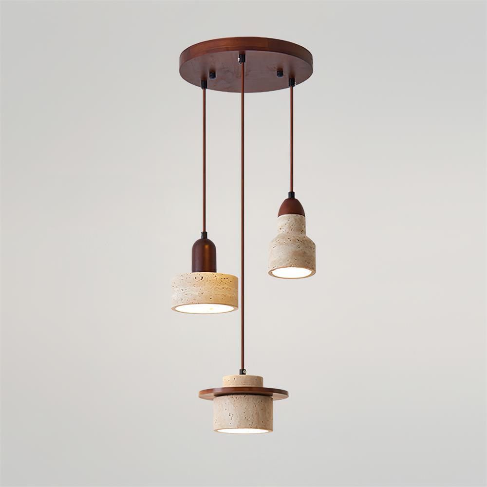 Woldenwren Travertine Pendant Light-Moonnatur