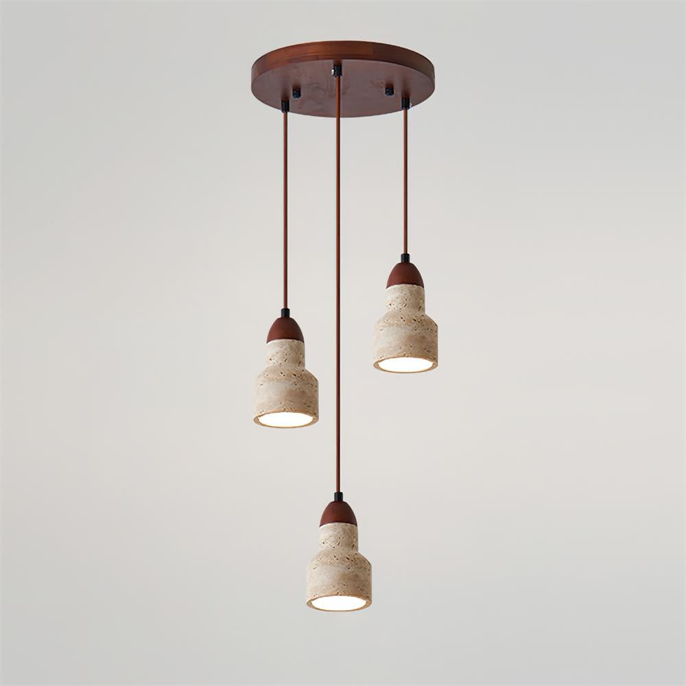 Woldenwren Travertine Pendant Light-Moonnatur