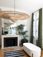 Fennara Rattan Chandelier-Moonnatur