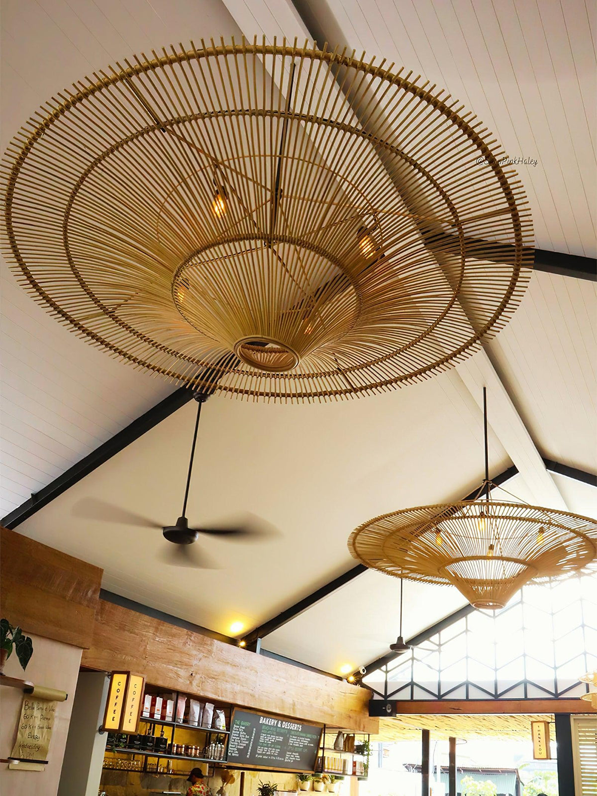 Fennara Rattan Chandelier-Moonnatur