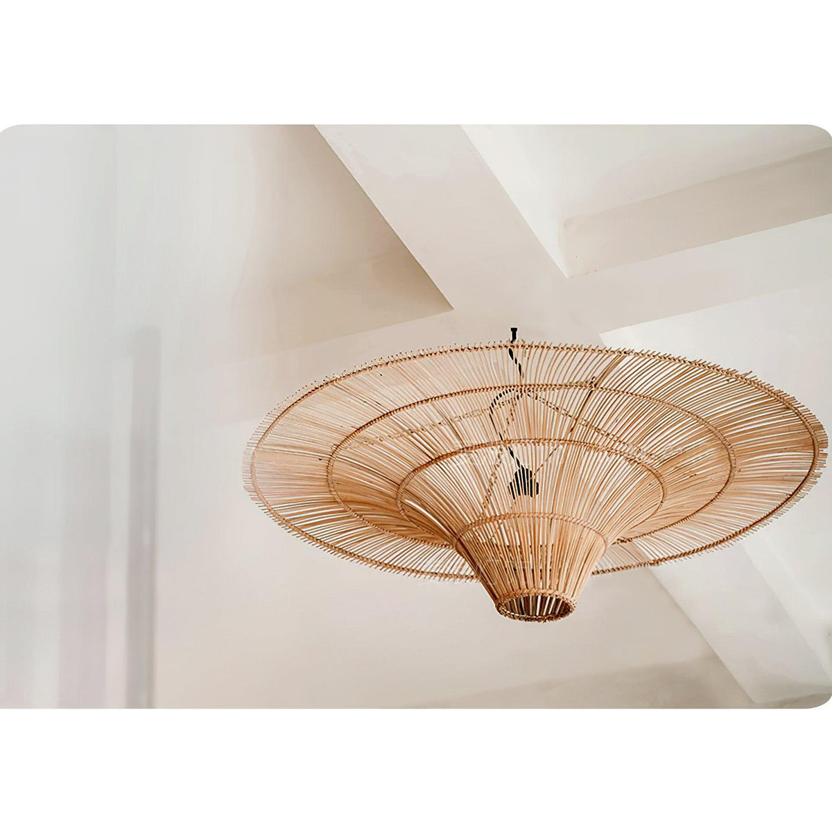 Fennara Rattan Chandelier-Moonnatur