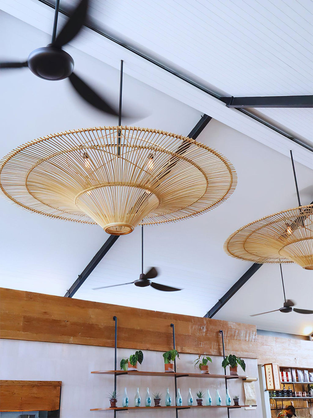 Fennara Rattan Chandelier-Moonnatur