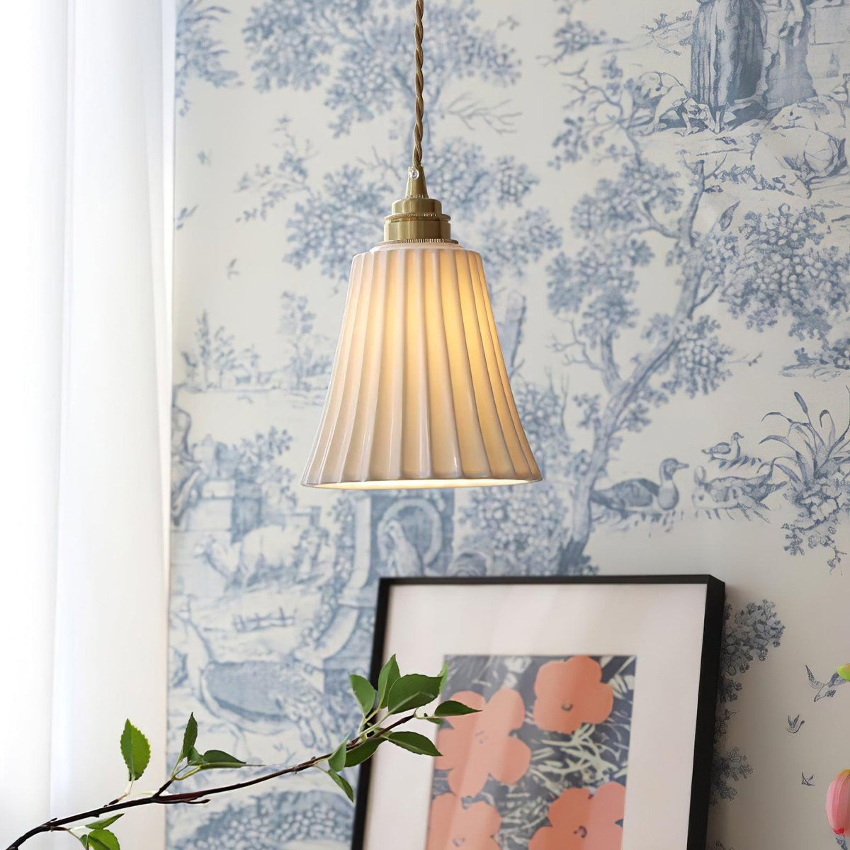 Lorrenwyn Ceramic Pendant Light-Moonnatur